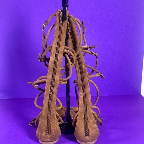 Jeffrey Campbell Women's Brown Suede Gladia Gladiator Sandals Shoe Size 8 - Picture 2 of 8
